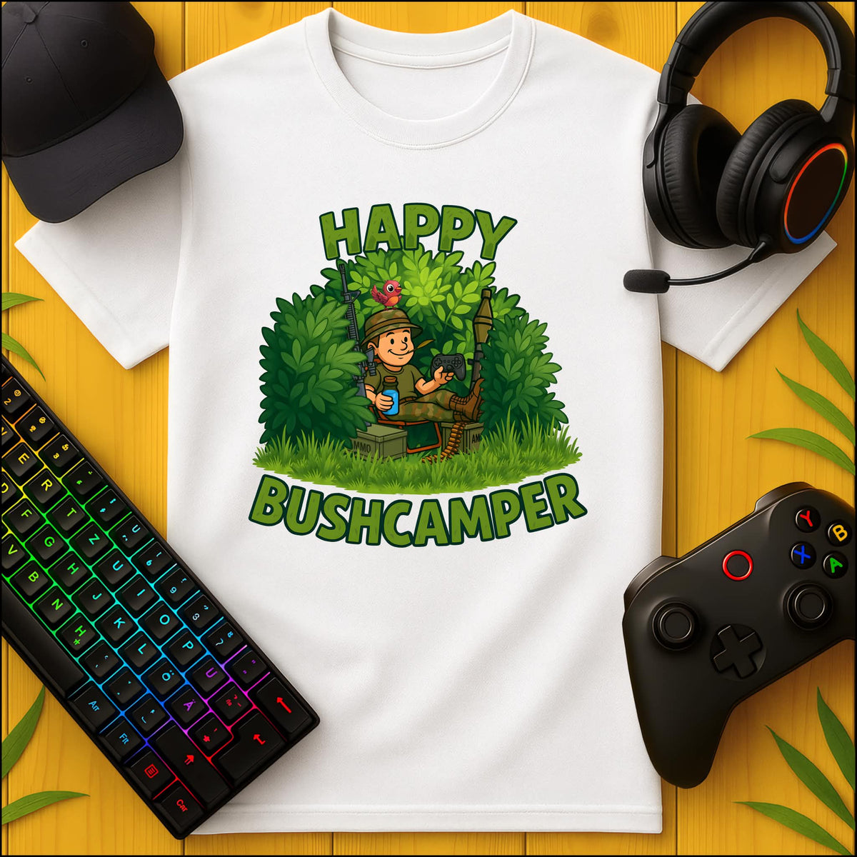 Happy Bushcamper T-Shirt für Kids