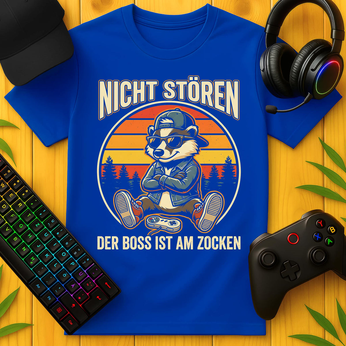 Boss am Zocken T-Shirt für Kids