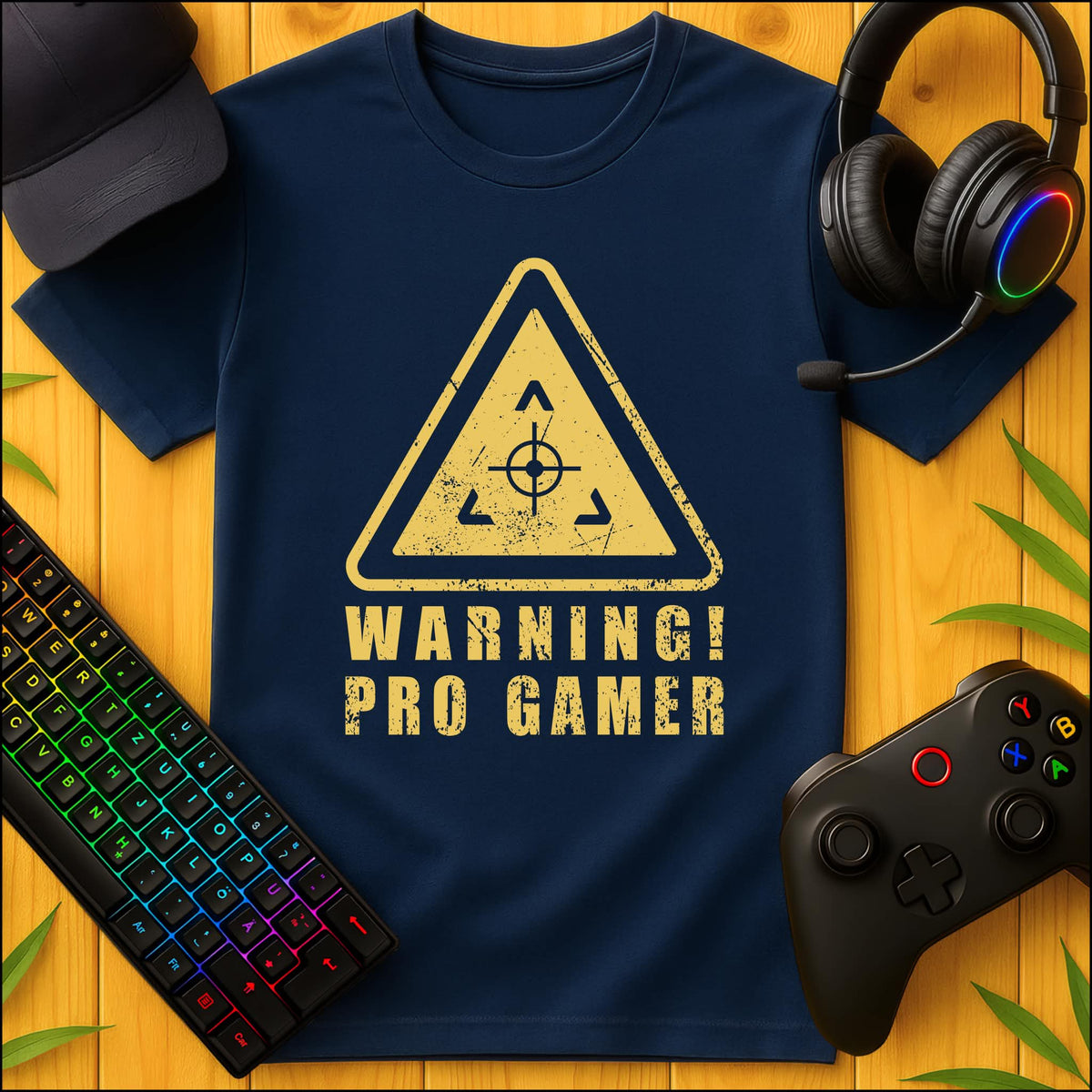 Warning Pro Gamer T-Shirt for Kids