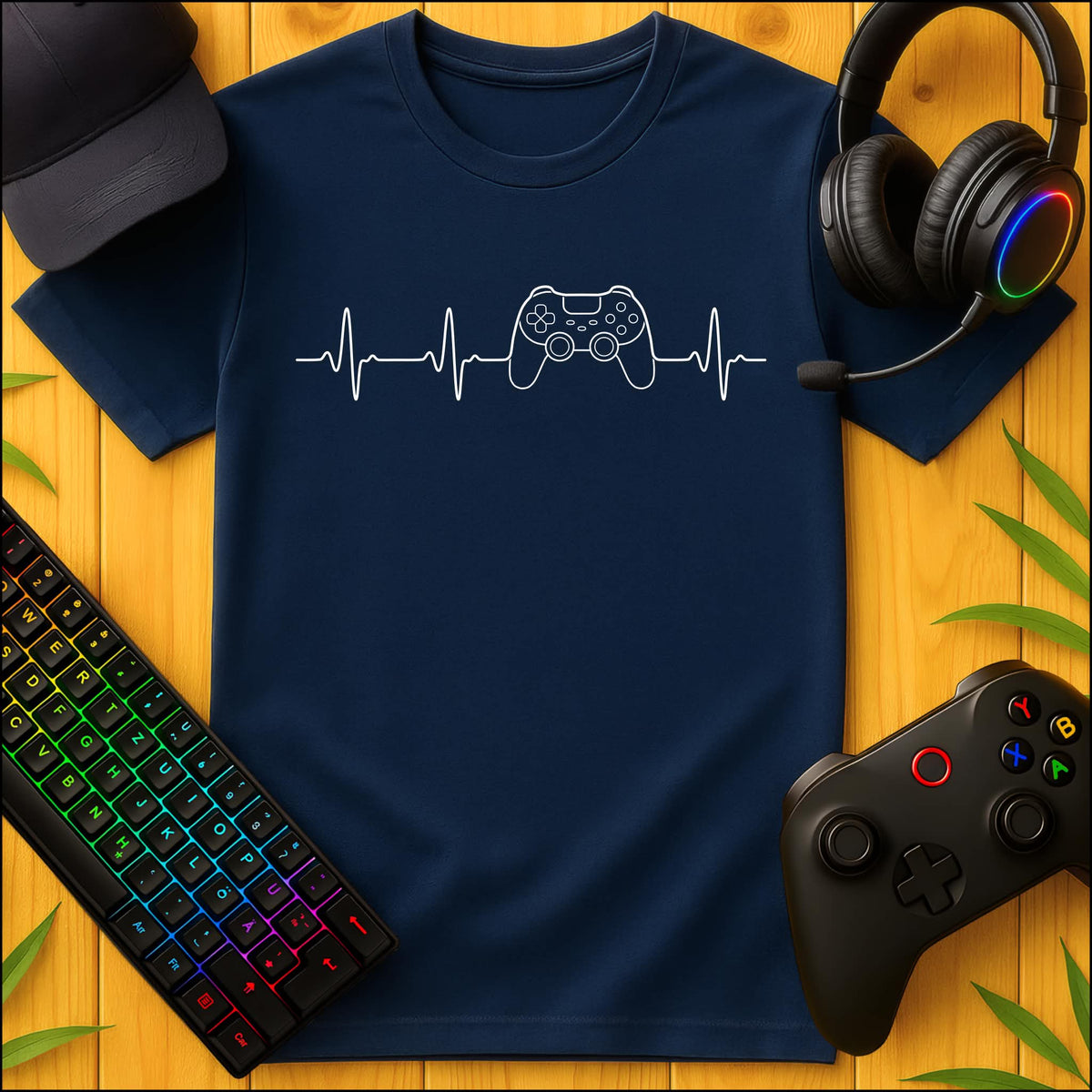 Gaming Heartbeat T-Shirt for Kids