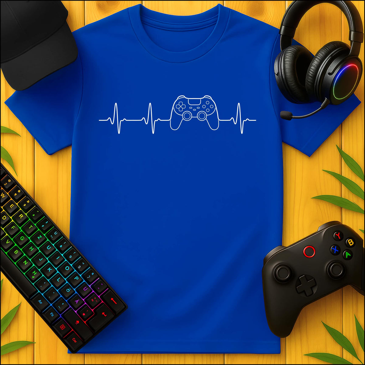 Gaming Heartbeat T-Shirt for Kids