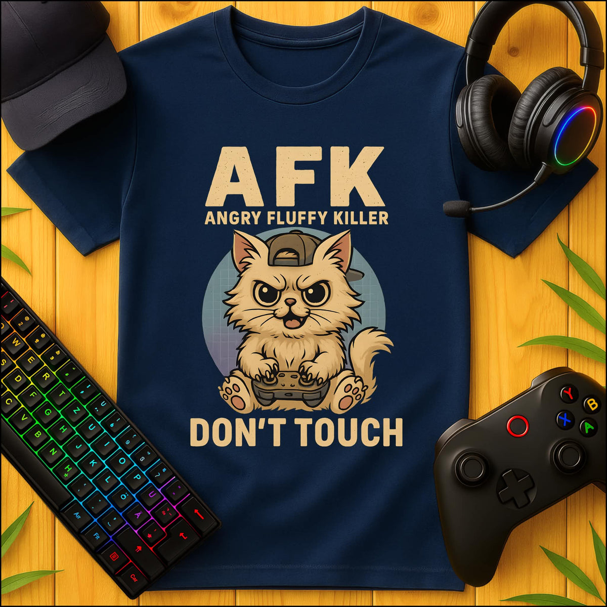 AFK Angry Fluffy Killer T-Shirt für Kids