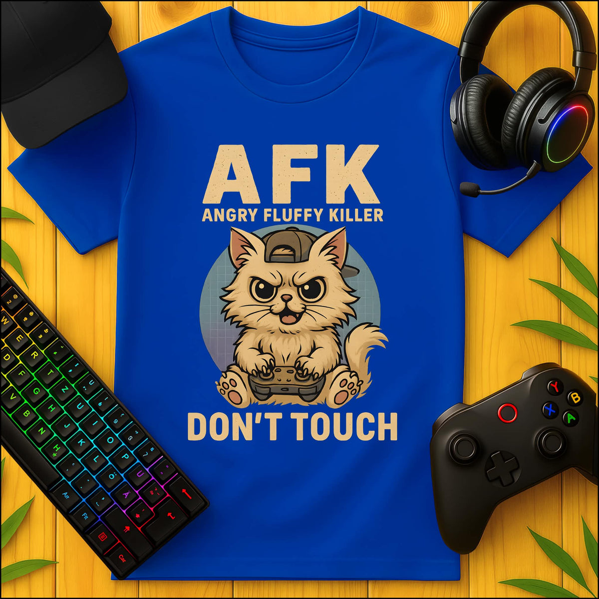 AFK Angry Fluffy Killer T-Shirt für Kids