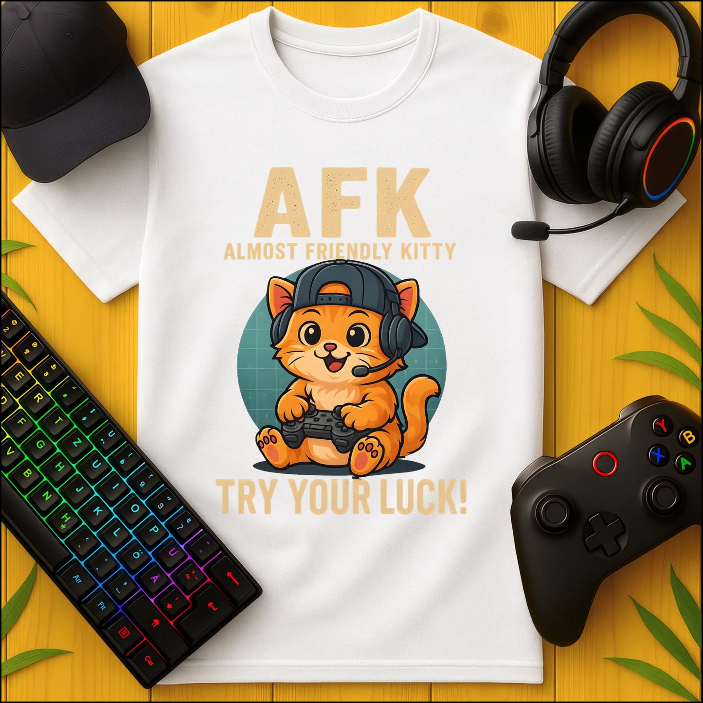 AFK Almost Friendly Kitty T-Shirt