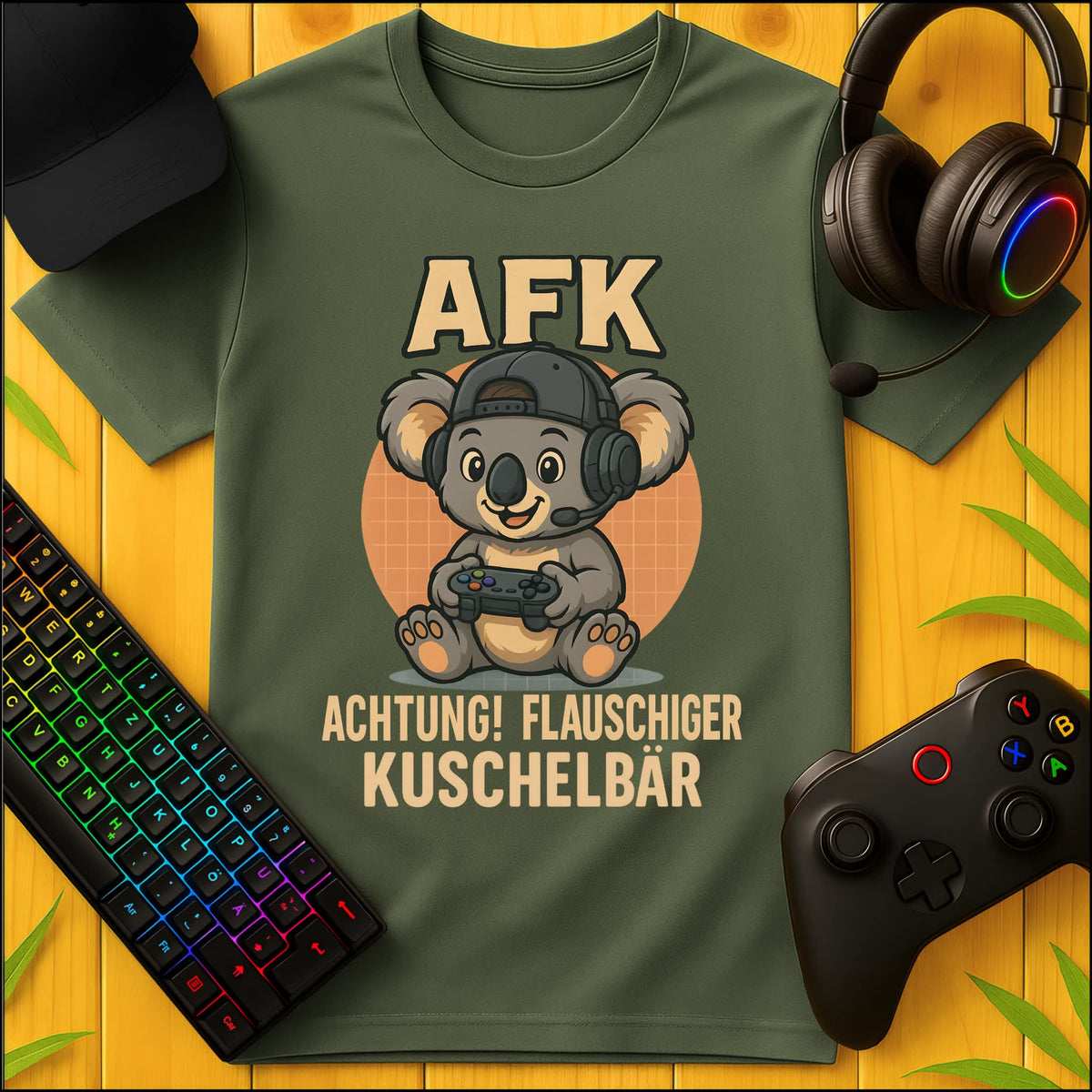 AFK Warning Fluffy Cuddle Bear T-Shirt