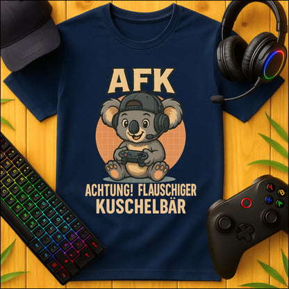 AFK Warning Fluffy Cuddle Bear T-Shirt