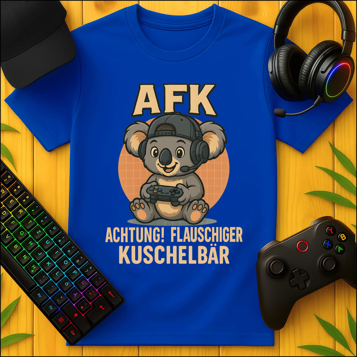 AFK Warning Fluffy Cuddle Bear T-Shirt