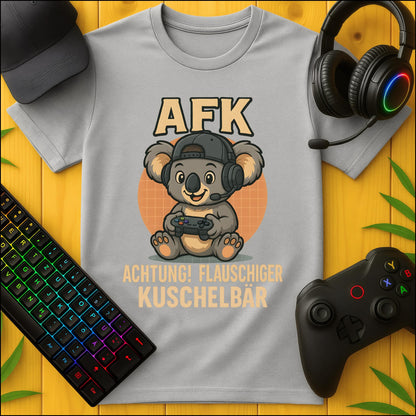 AFK Warning Fluffy Cuddle Bear T-Shirt
