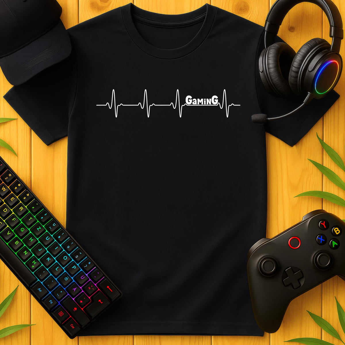 Gaming Heartbeat T-Shirt for Kids