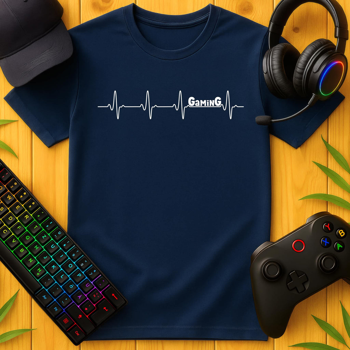 Gaming Heartbeat T-Shirt for Kids