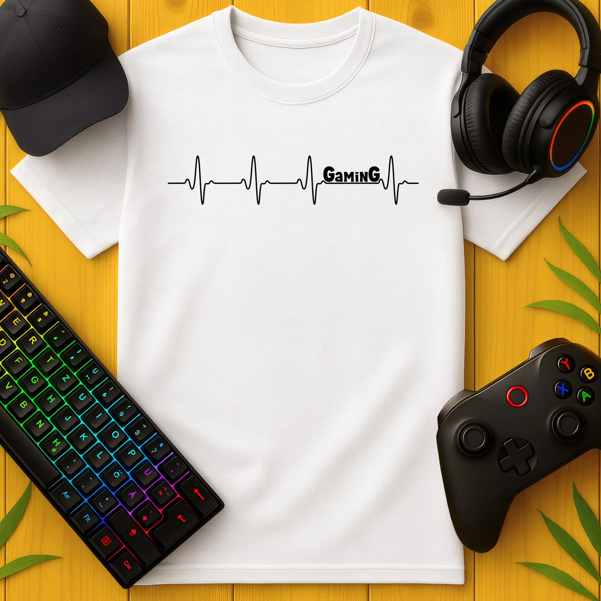 Gaming Heartbeat T-Shirt for Kids