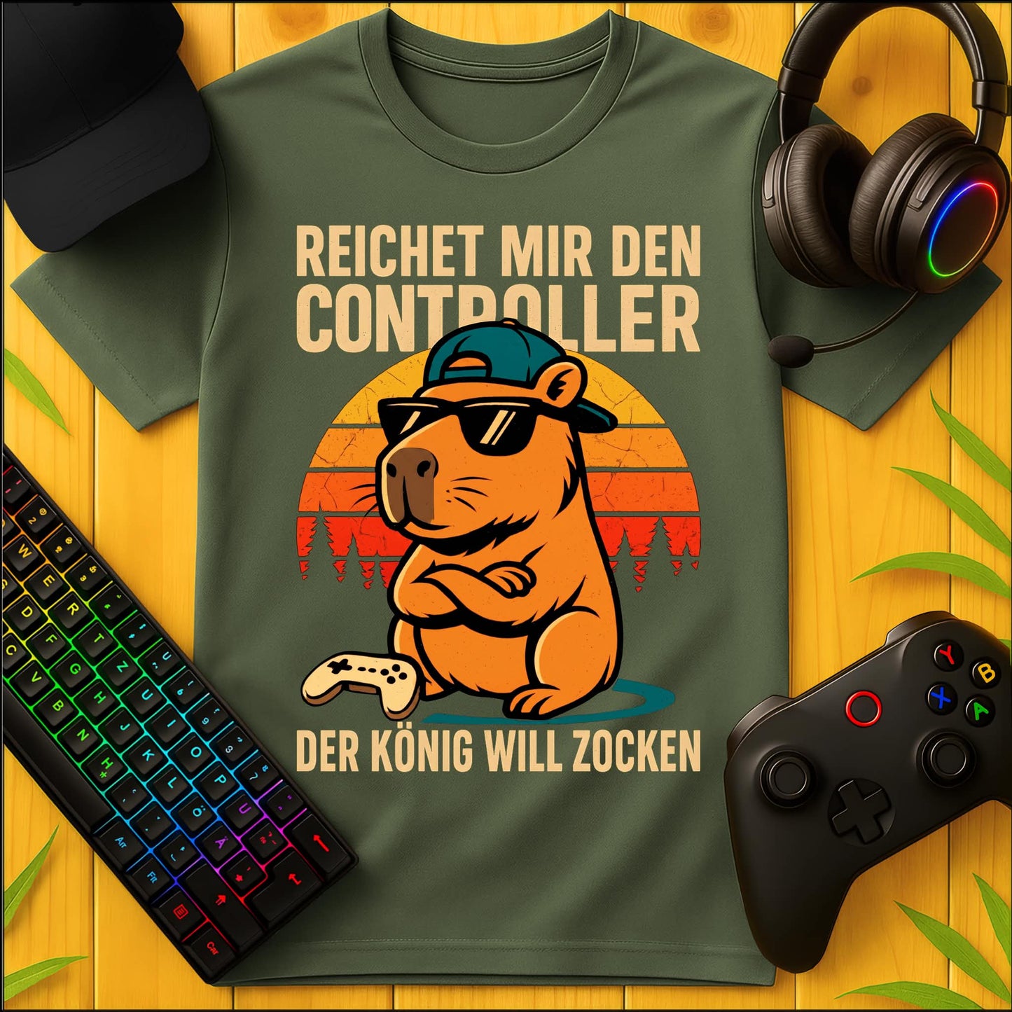 King Wants to Gamble Capybara T-Shirt