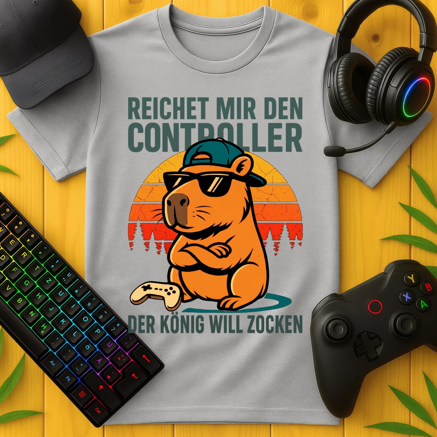 King Wants to Gamble Capybara T-Shirt