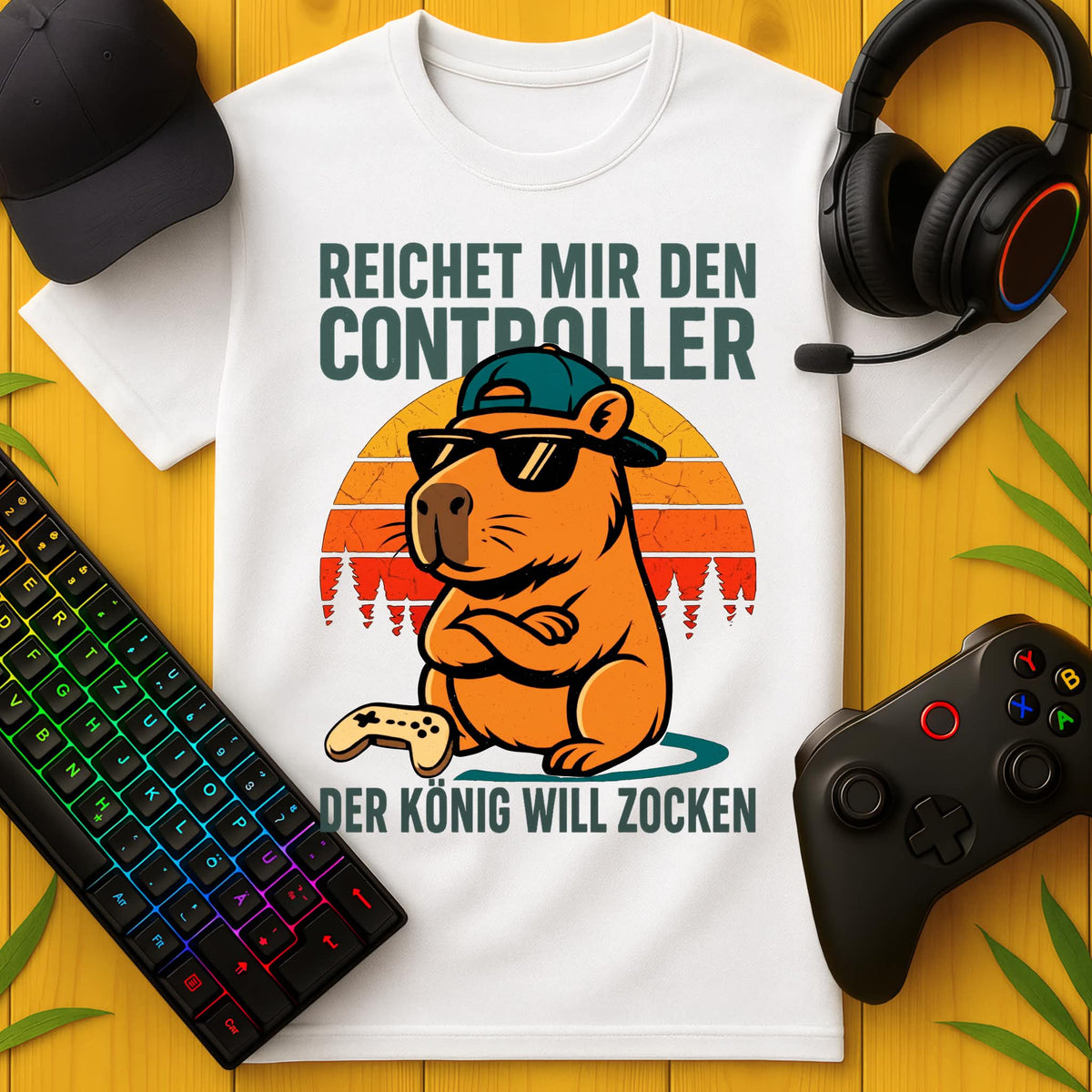 King Wants to Gamble Capybara T-Shirt