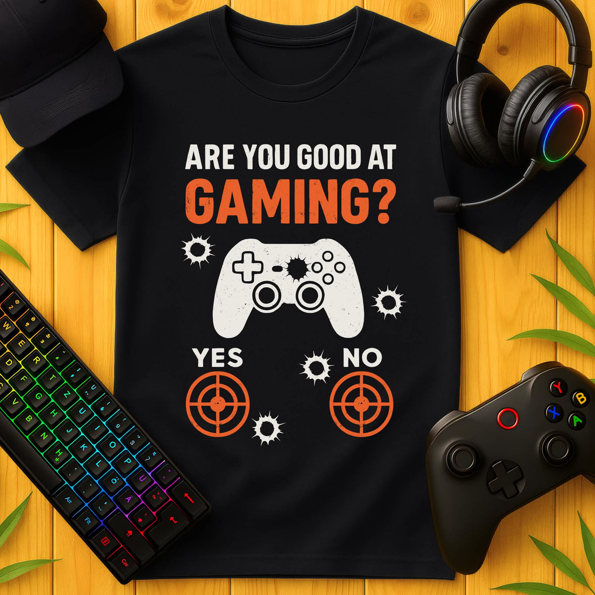 Are You Good AT Gaming? Orange T-Shirt