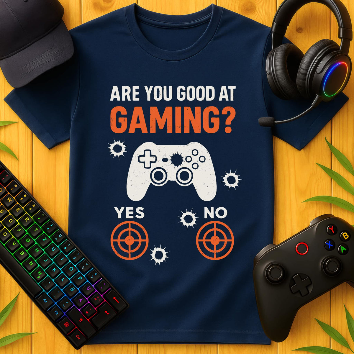 Are You Good AT Gaming? Orange T-Shirt