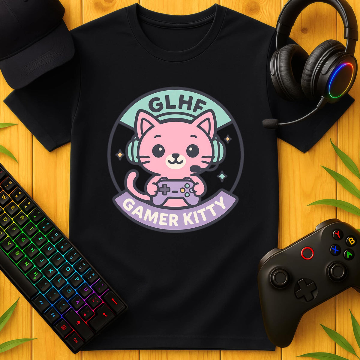 Gamer Kitty Batch T-Shirt