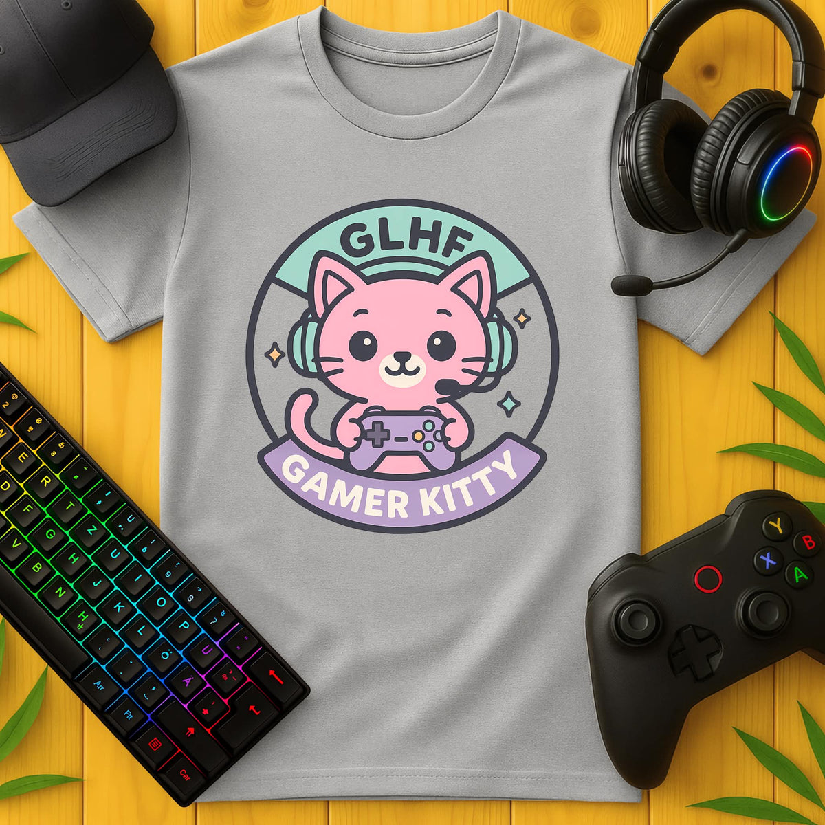 Gamer Kitty Batch T-Shirt