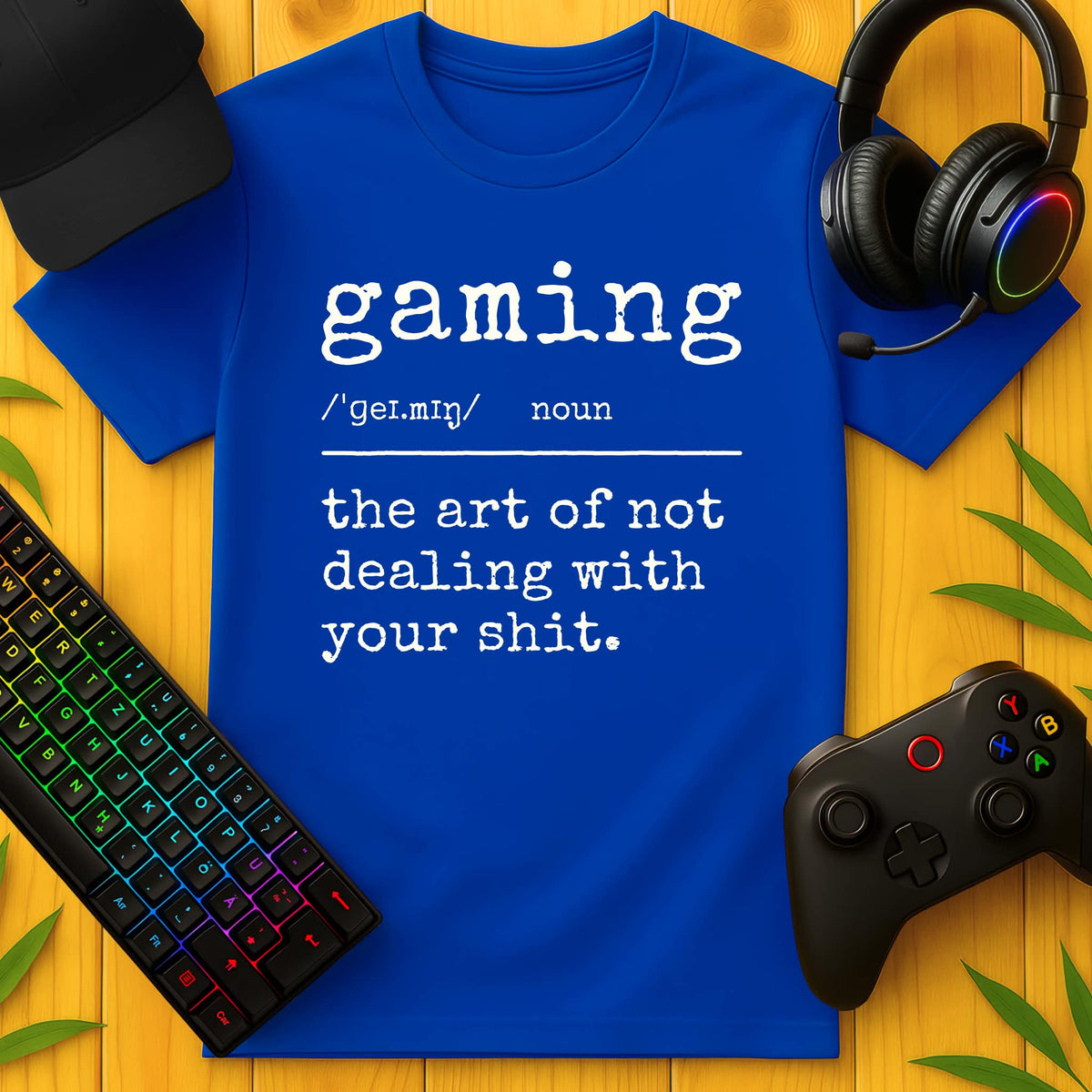 Gaming Definition The Art Typewriter T-Shirt