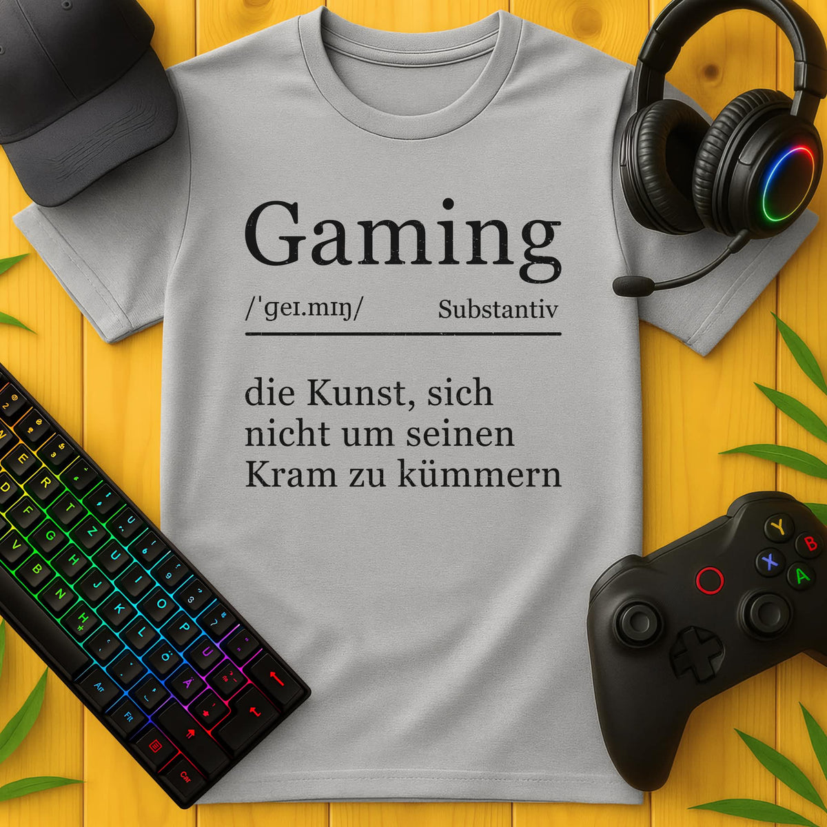 Gaming Definition Die Kunst Serif T-Shirt
