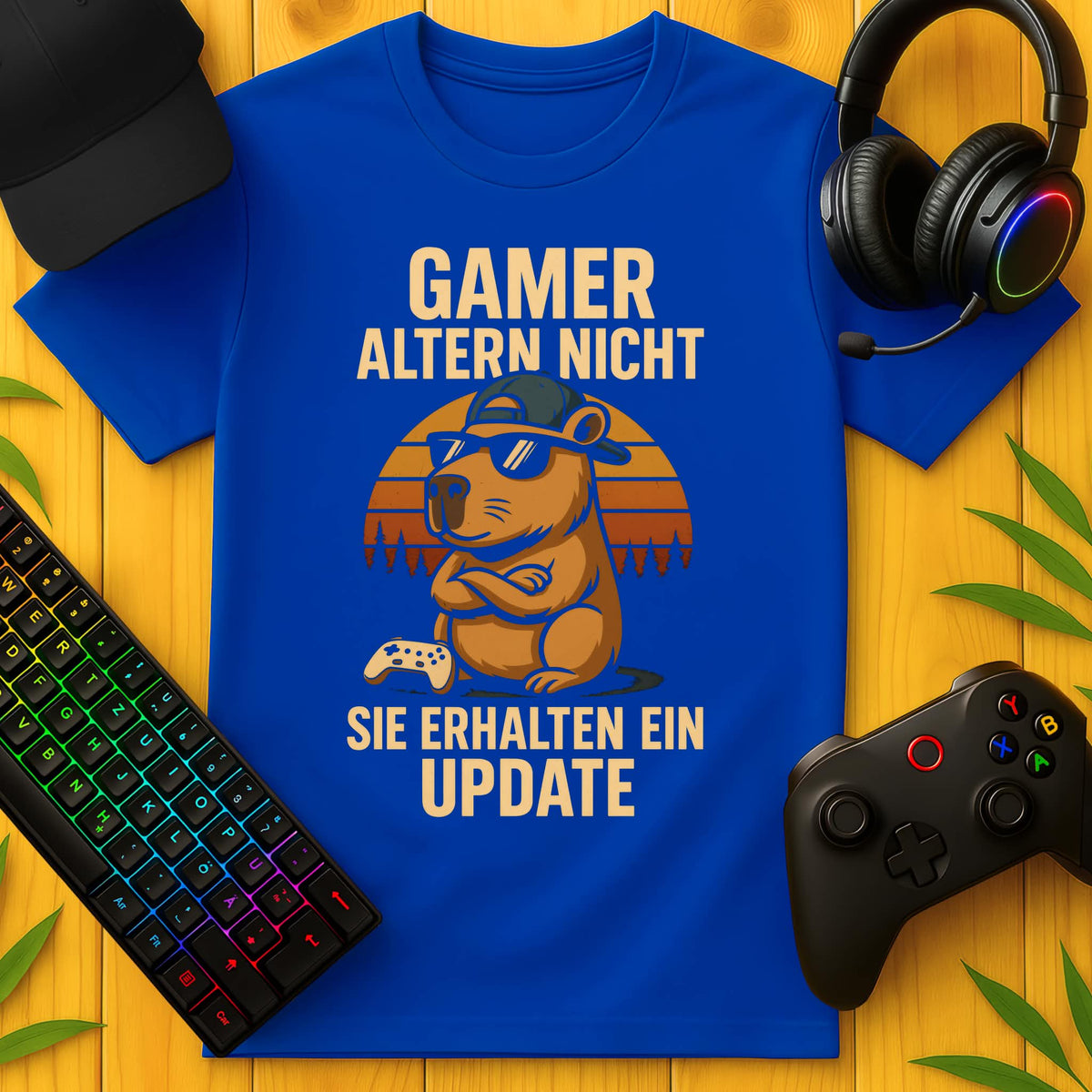 Gamers Don't Age Update Capybara T-Shirt