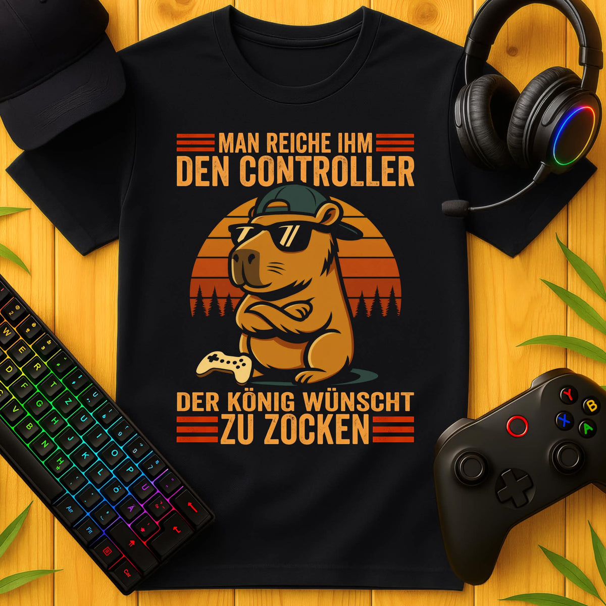 König wünscht zu Zocken T-Shirt