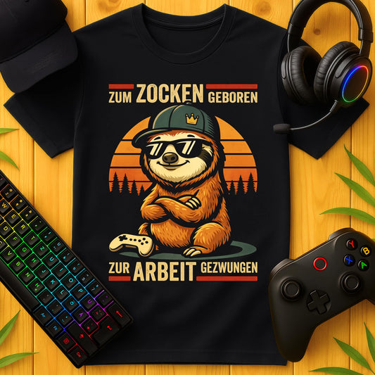 Born to Game Sloth T-Shirt