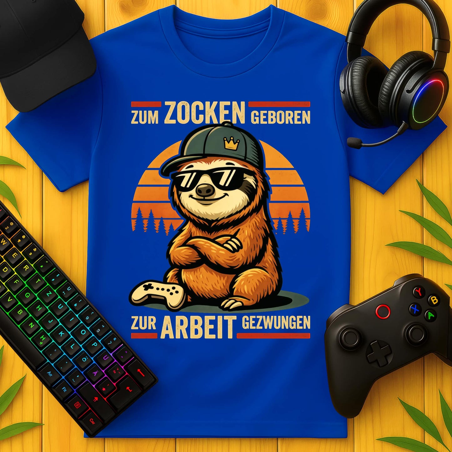 Born to Game Sloth T-Shirt