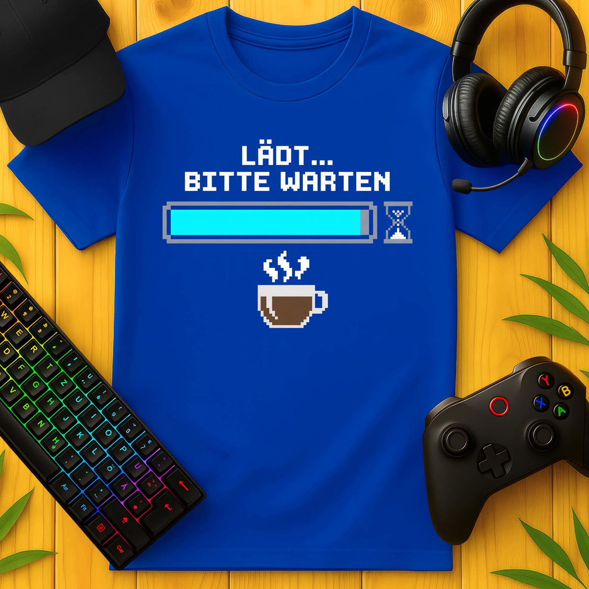 Bitte Warten Kaffee T-Shirt