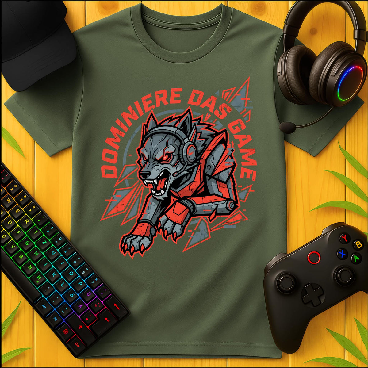 Springender Wolf T-Shirt