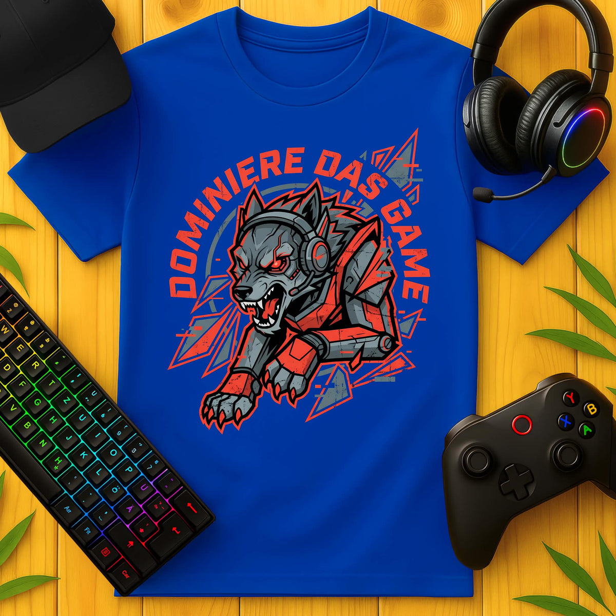 Springender Wolf T-Shirt