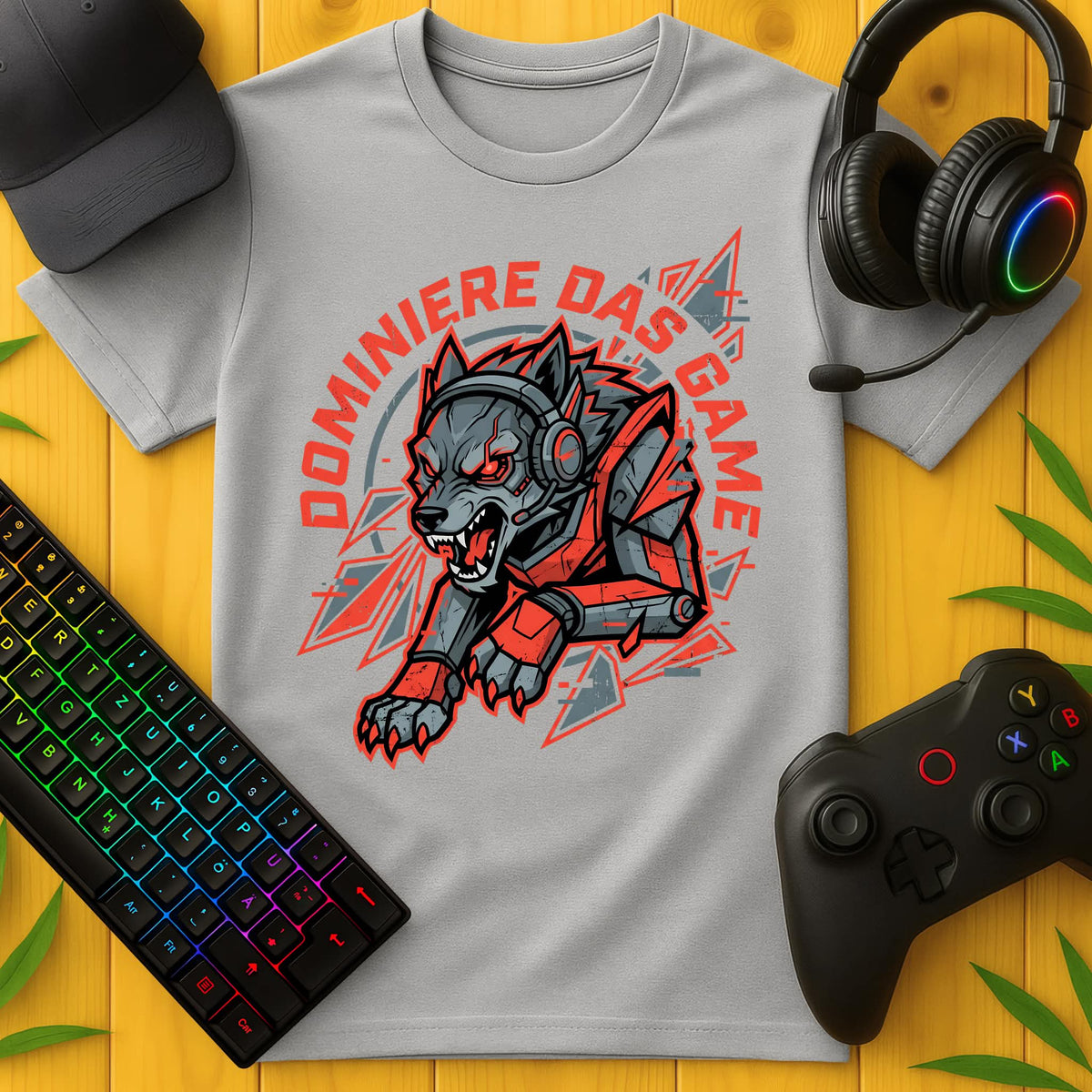 Springender Wolf T-Shirt