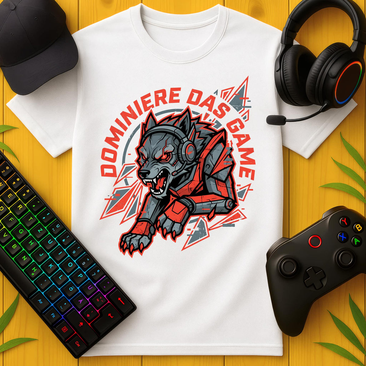 Springender Wolf T-Shirt