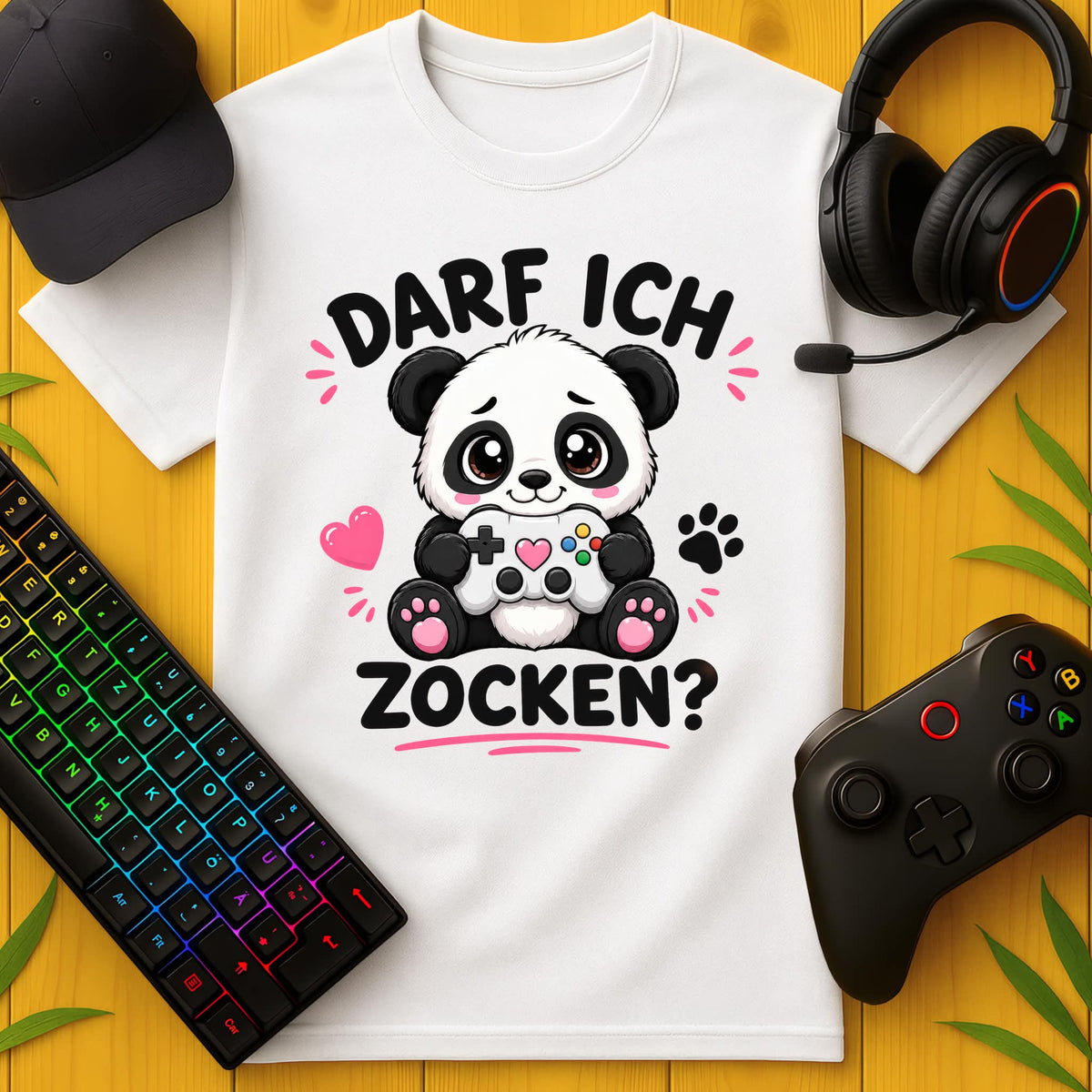 May I gamble Panda T-shirt