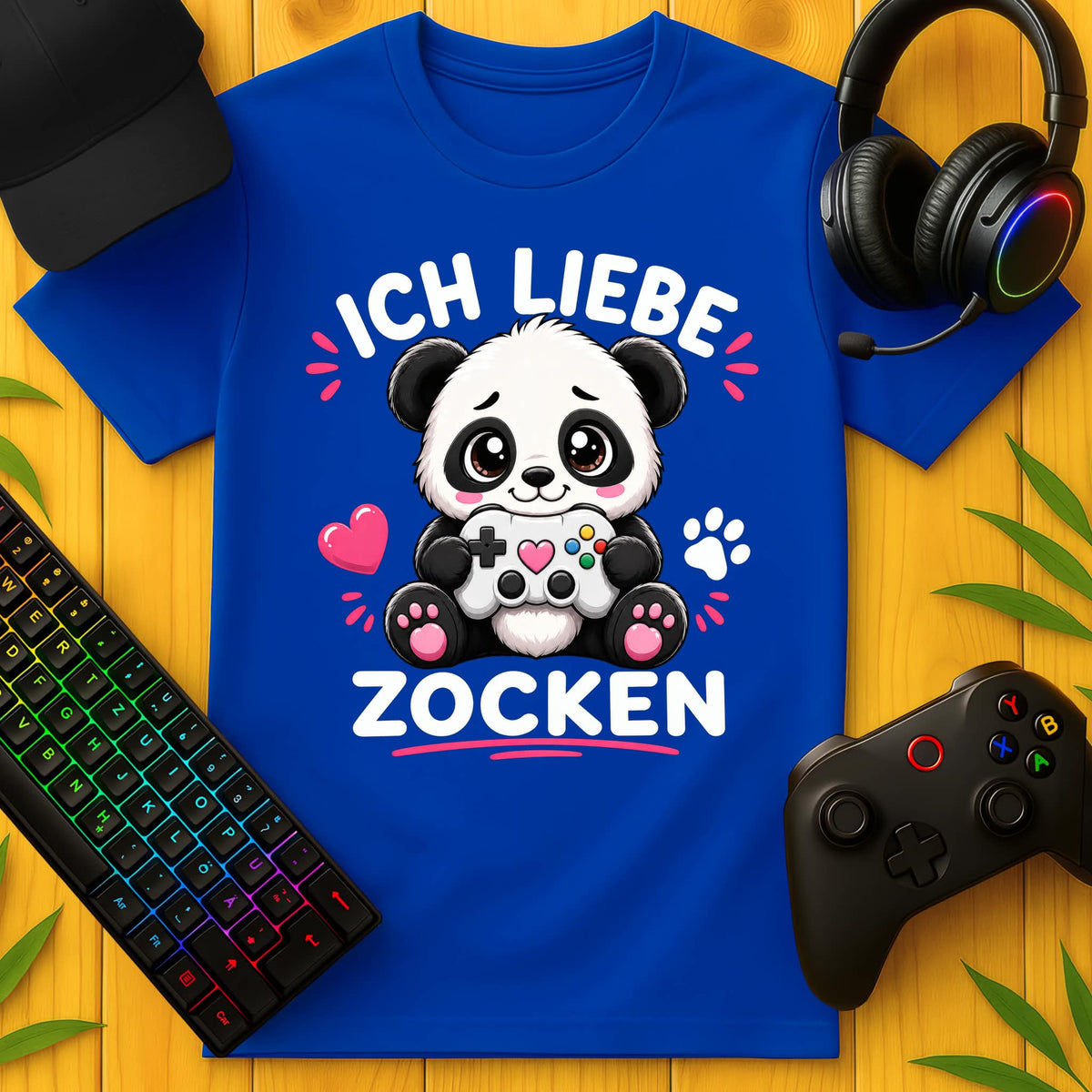 I Love Gaming Panda T-Shirt