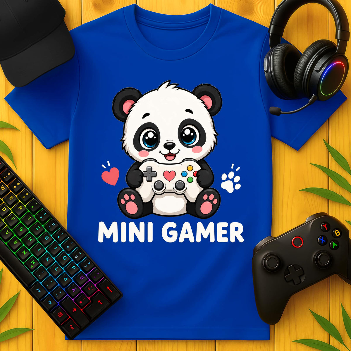 Mini Gamer Panda T-Shirt