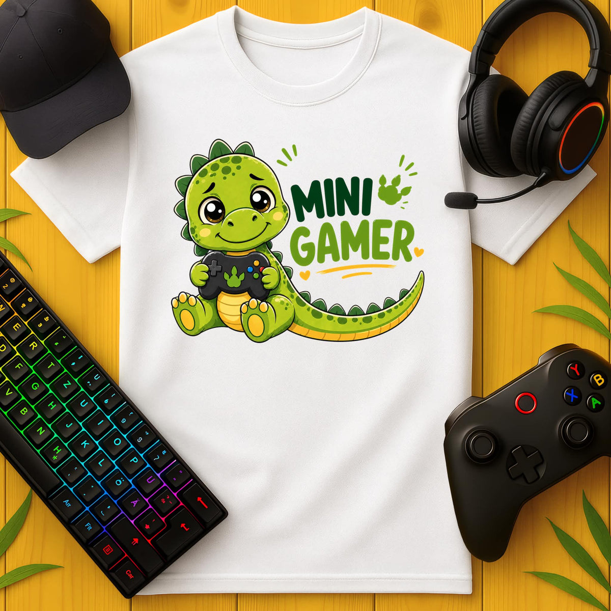 Mini Gamer Dino T-Shirt