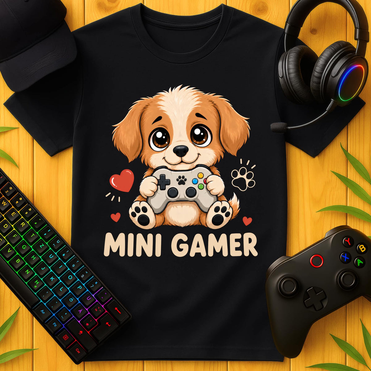 Mini Gamer Dog T-Shirt