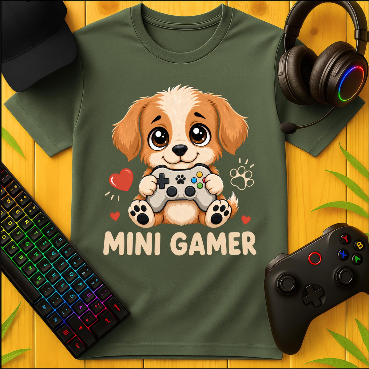 Mini Gamer Dog T-Shirt
