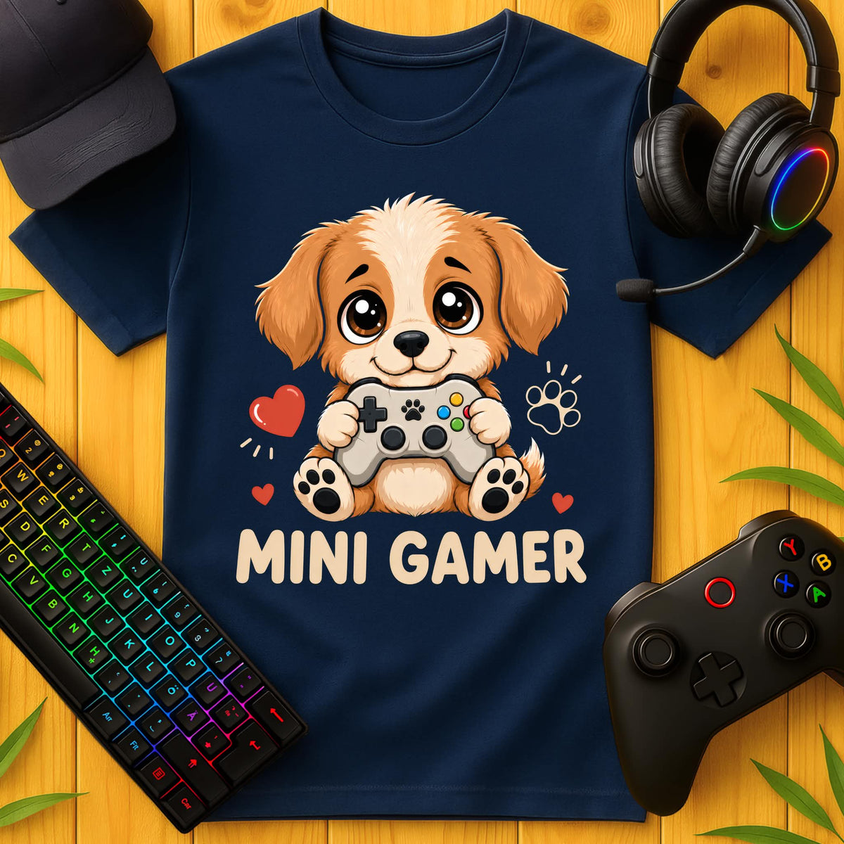 Mini Gamer Dog T-Shirt