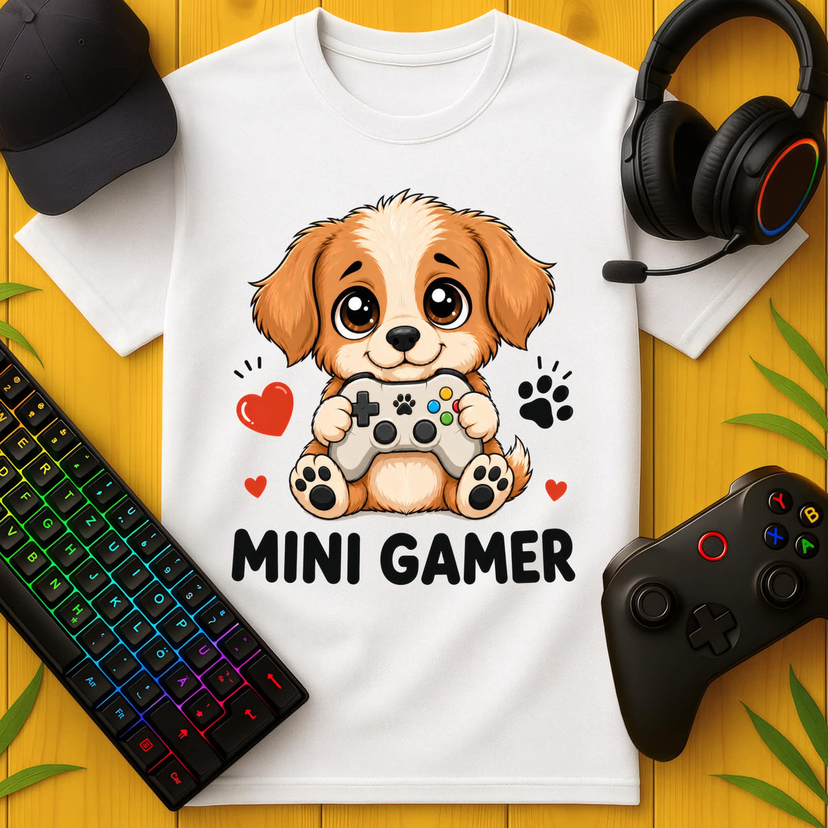Mini Gamer Dog T-Shirt
