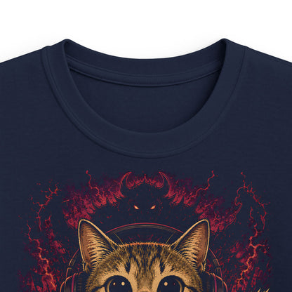 Gaming Kitty Kopfhörer T-Shirt für Kids