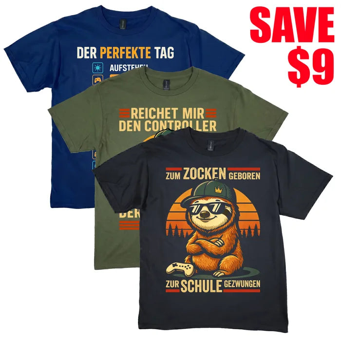 Choose 3 gaming shirts and save $9